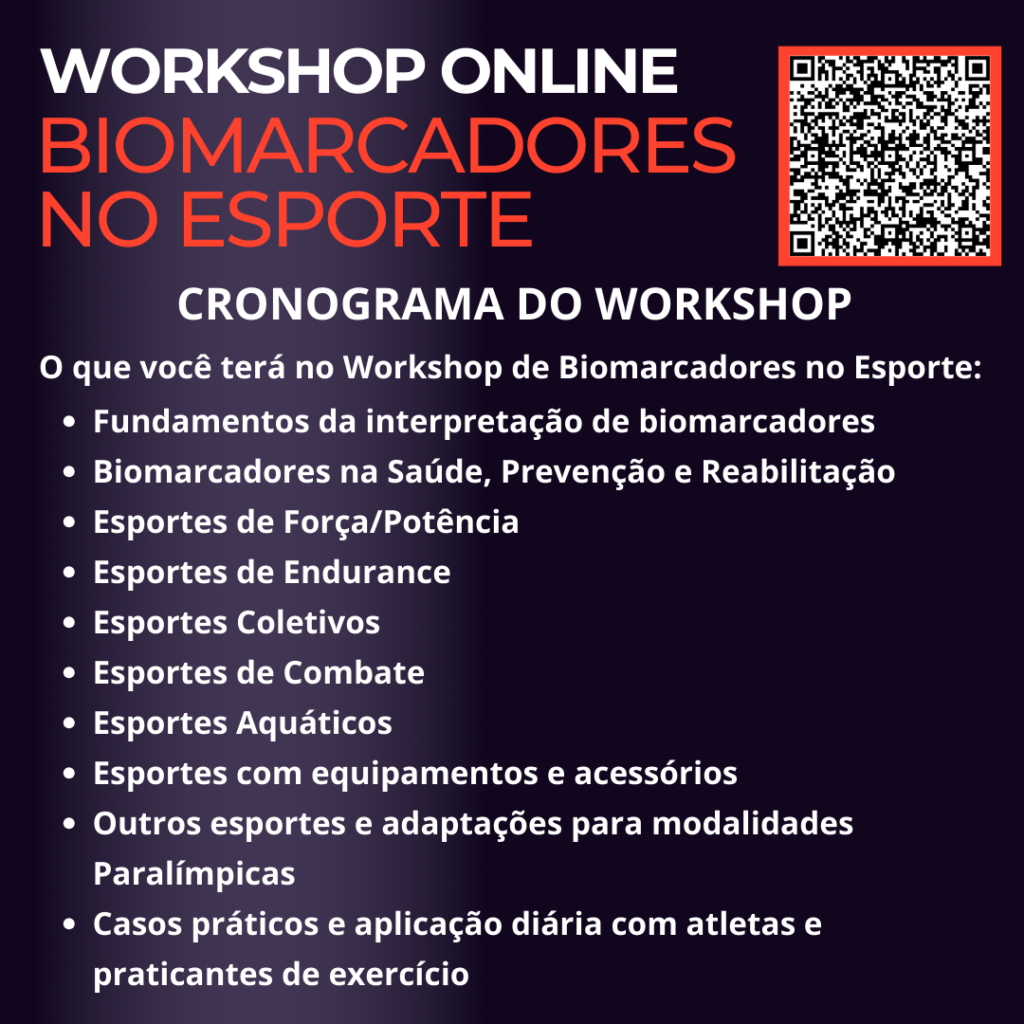 Workshop Biomarcadores no Esporte Cronograma